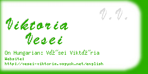 viktoria vesei business card